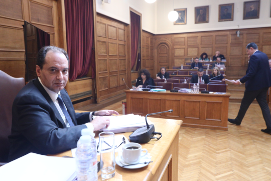 Χρήστος Σπίρτζης στην εξεταστική για τα Τέμπη